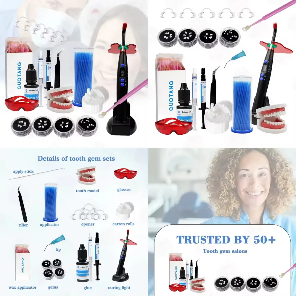 Teeth Whitening Kit With Light - 【CHIMU HOME】 Kit professionnel de maquillage