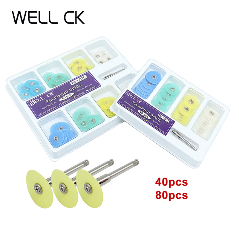 Teeth Whitening Kit Professional - WELL CK 40/80 pièces disques de