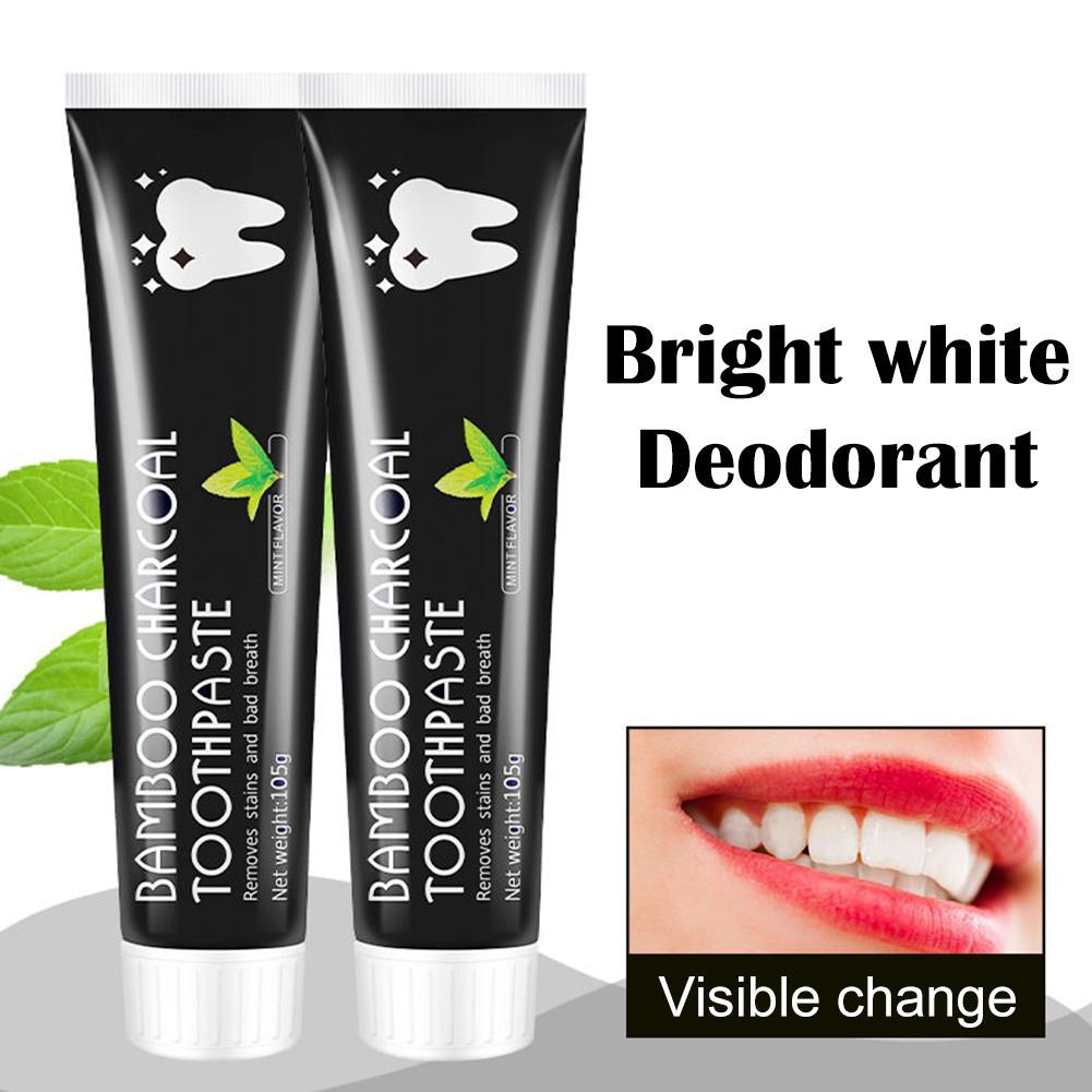 Teeth Whitening Charcoal - Dentifrice au charbon de bambou, dentifrice