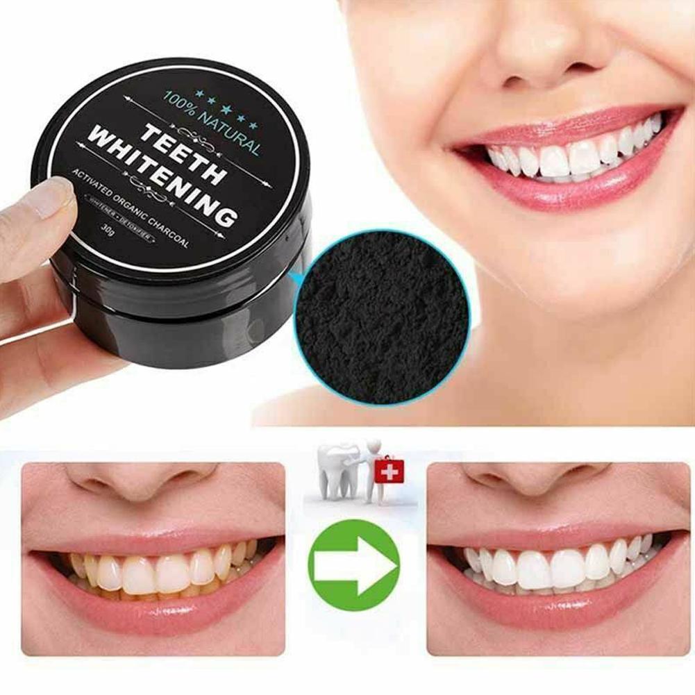 Teeth Whitening Charcoal - Poudre de charbon actif bio pour