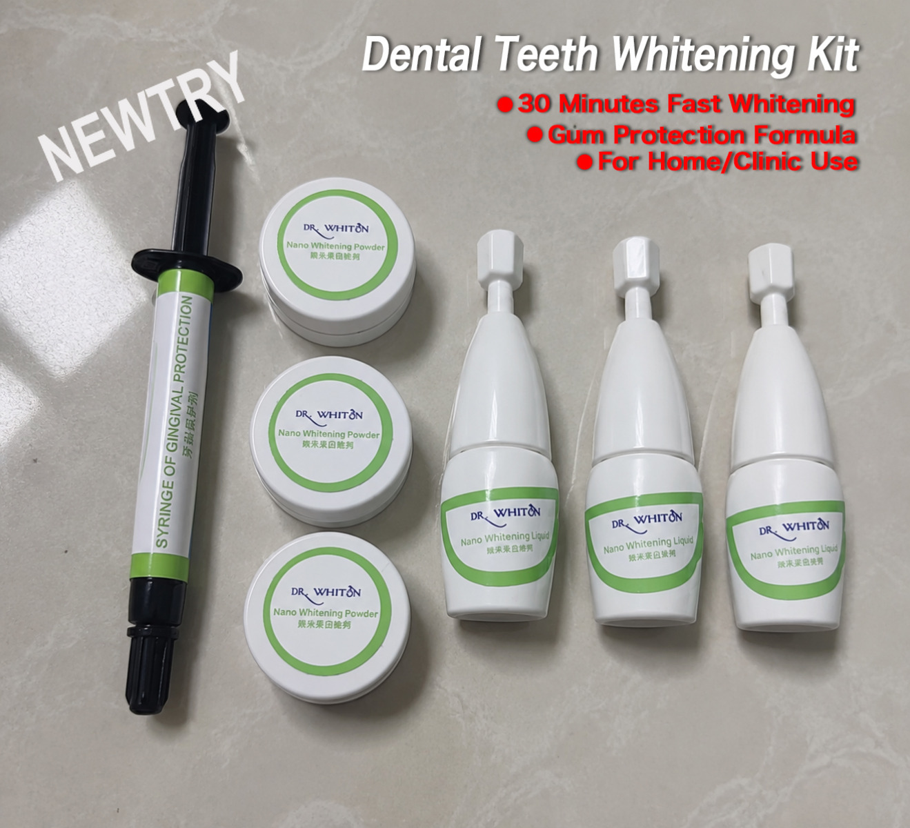 Teeth Whitening Video - Kit de blanchiment dentaire rapide en
