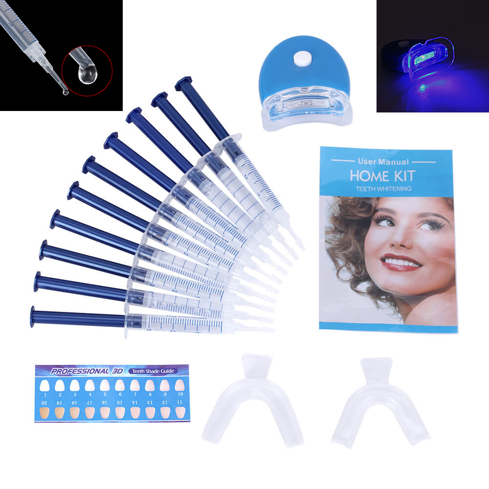 Teeth Whitening Kit With Light - 1 ensemble de blanchiment des dents