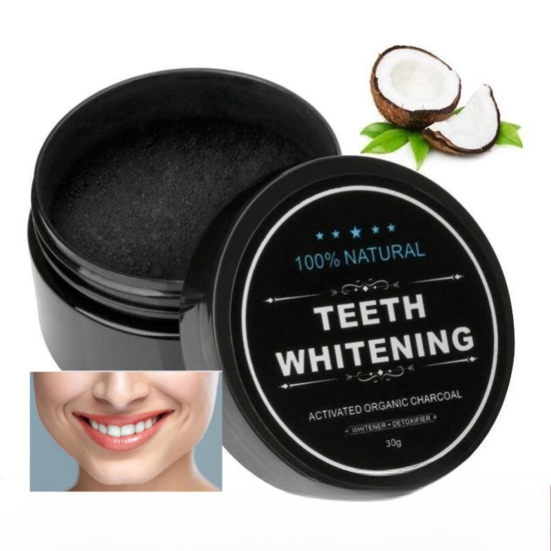 Teeth Whitening Charcoal - 1 boîte de poudre de blanchiment