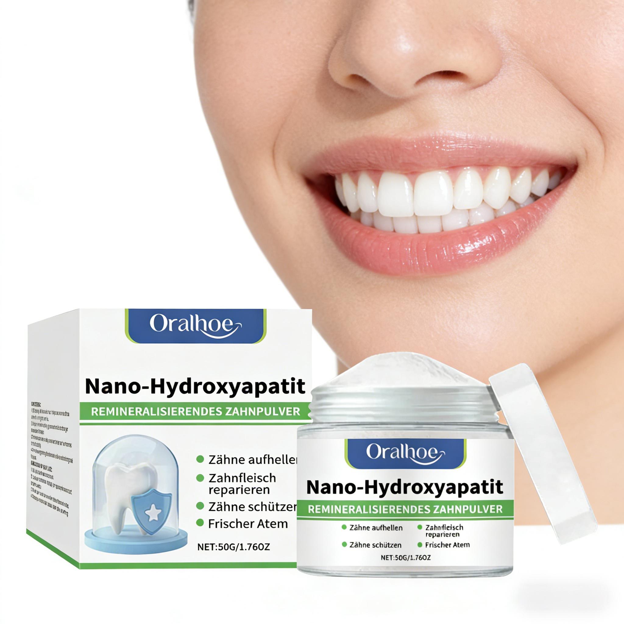 Teeth Whitening Powder - Poudre blanchissante Oralhoe pour les dents,