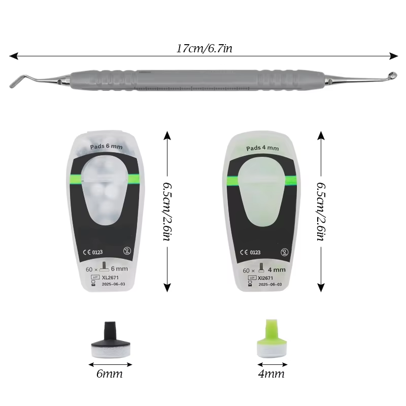Teeth Whitening Kit With Light - Kit Composite dentaire avec tampon en