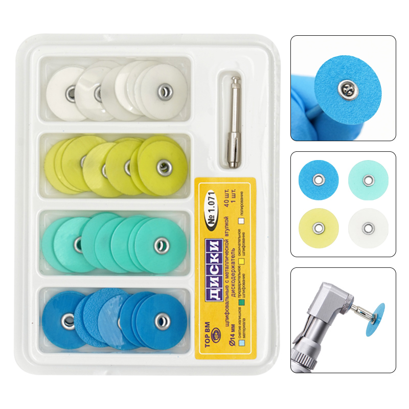 Teeth Whitening Kit Professional - Disques de polissage dentaire, mandrin de