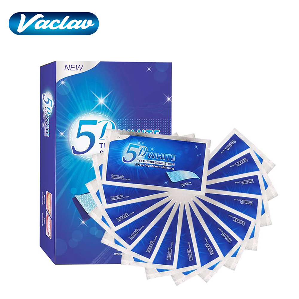 Teeth Whitening Charcoal - Bandelettes blanchissantes 5D pour les dents,