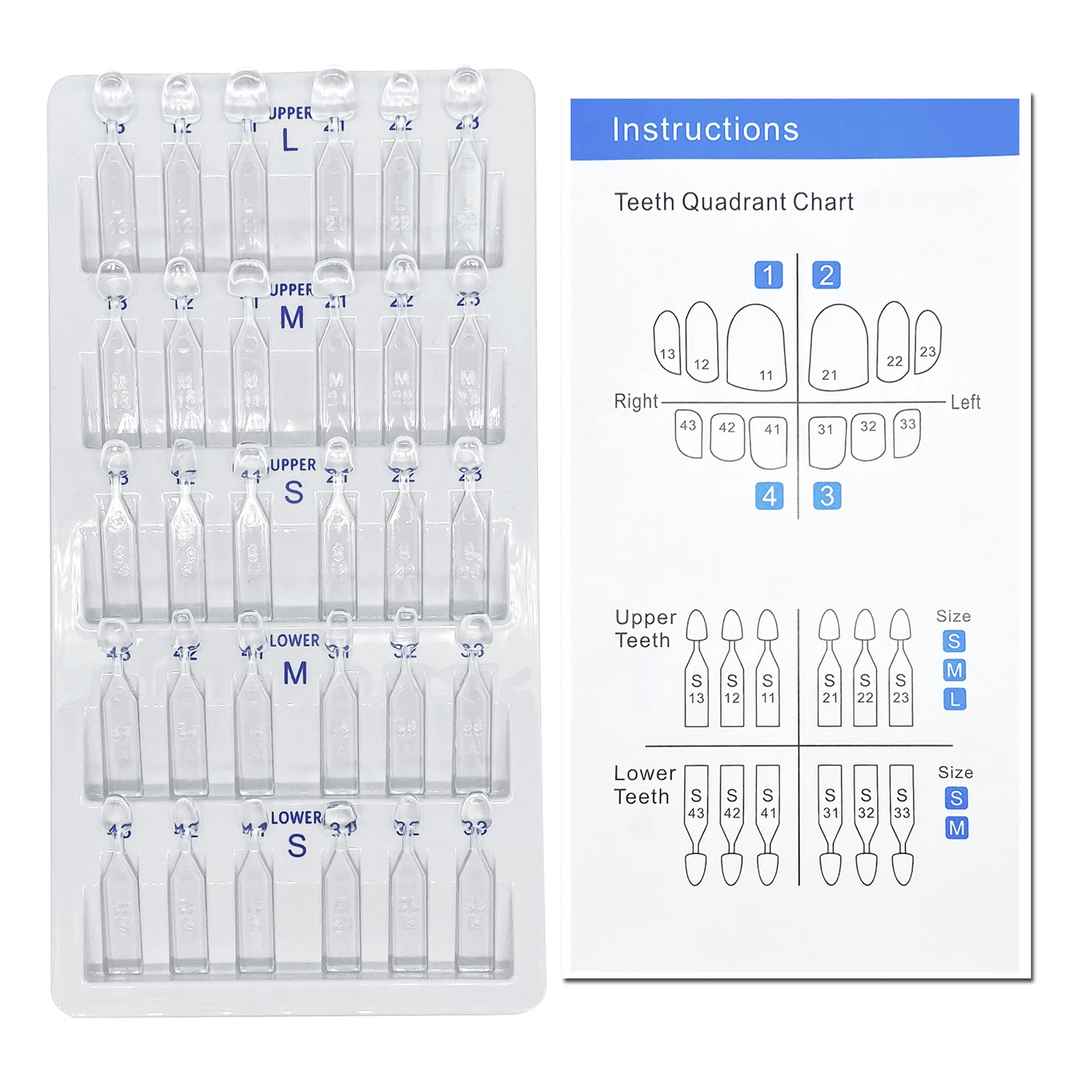 Kit de moules pour placage den - Teeth Whitening Kit With Light avis et prix
