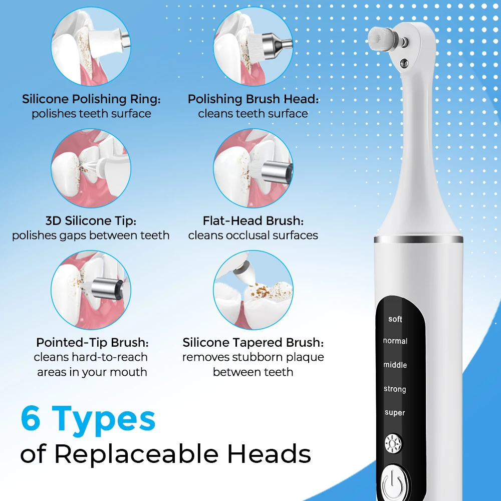 Polisseuse électrique pour den - Teeth Whitening Kit With Light avis et prix