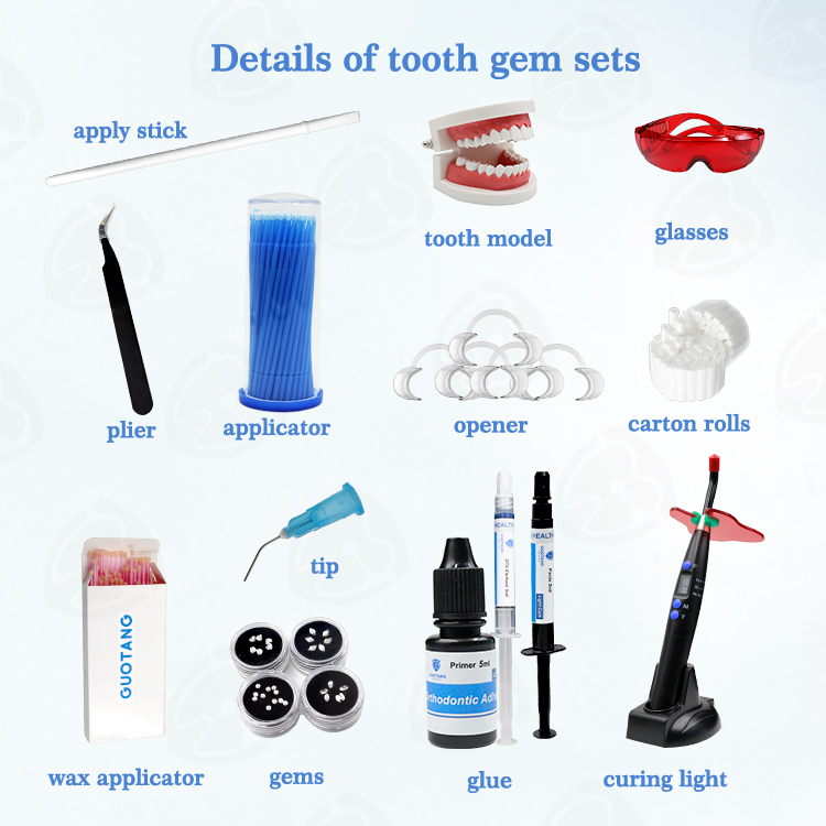 Kit de Gemmes Dentaires Profes - Teeth Whitening Kit With Light avis et prix