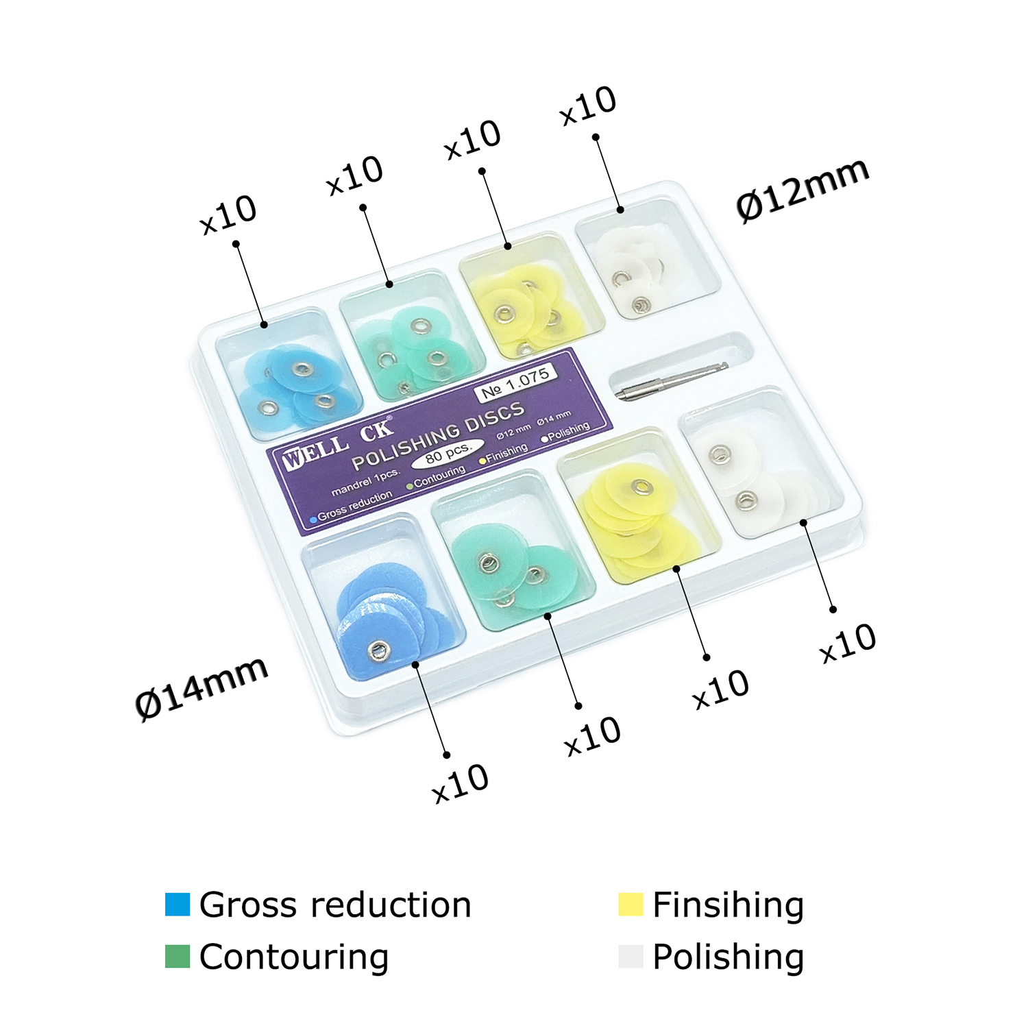 WELL CK 40/80 pièces disques d - Teeth Whitening Kit Professional avis et prix