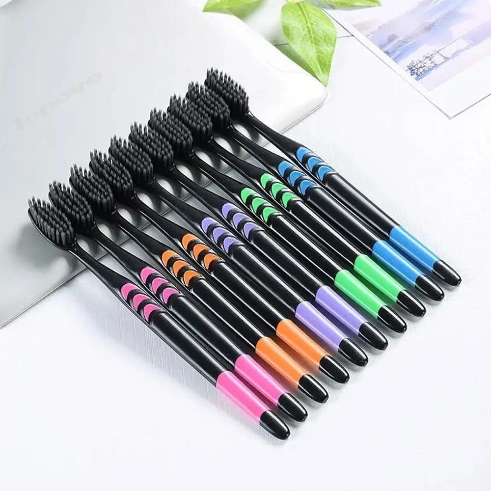 Lot de 10 brosses à dents en b - Teeth Whitening Charcoal avis et prix