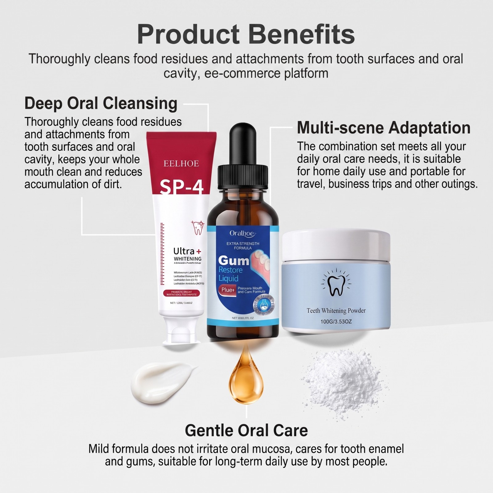 Kit de Soins Bucco-Dentaires C - Teeth Whitening Powder avis et prix