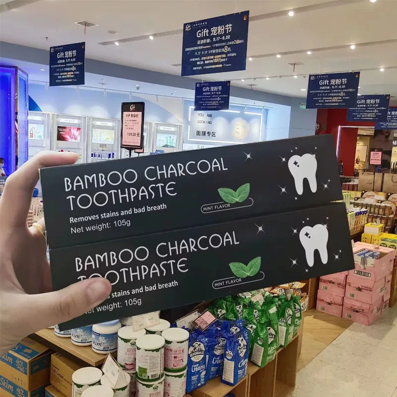 Dentifrice blanchissant au cha - Teeth Whitening Charcoal avis et prix
