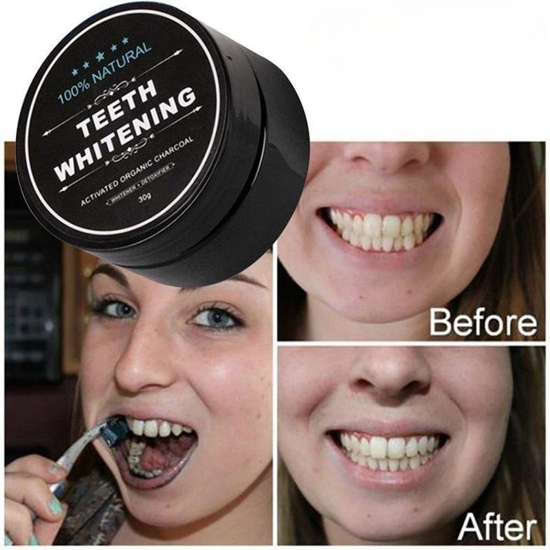 1 boîte de poudre de blanchime - Teeth Whitening Charcoal avis et prix