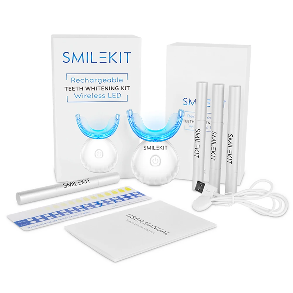 Kit de blanchiment des dents d - Teeth Whitening Kit With Light avis et prix
