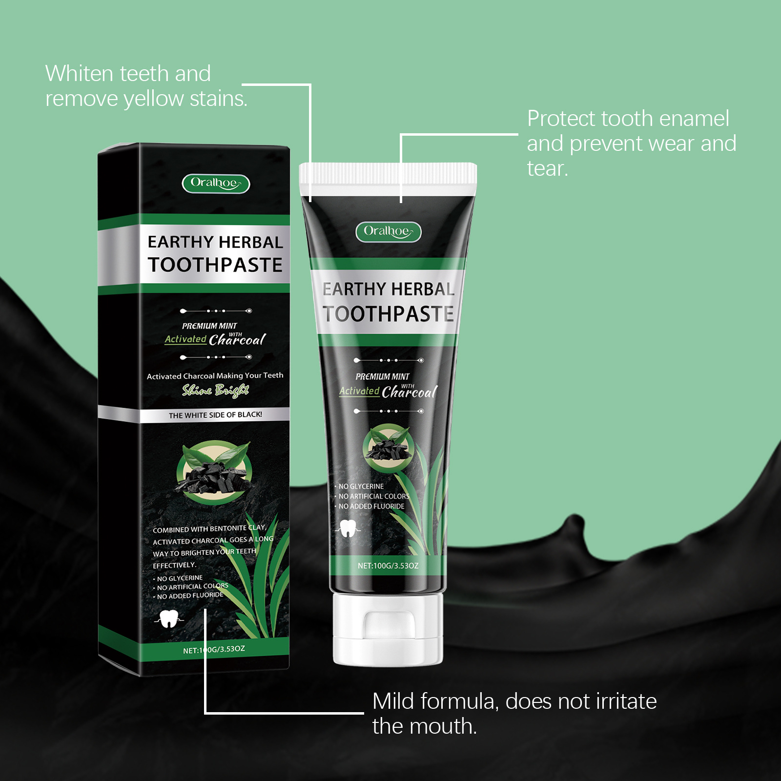 Dentifrice au charbon de bambo - Teeth Whitening Charcoal avis et prix