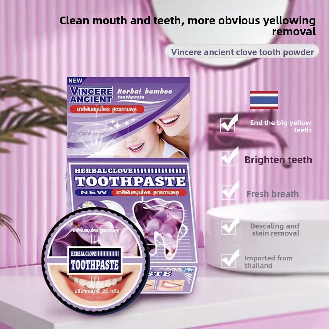 Poudre dentifrice naturelle th - Teeth Whitening Charcoal avis et prix