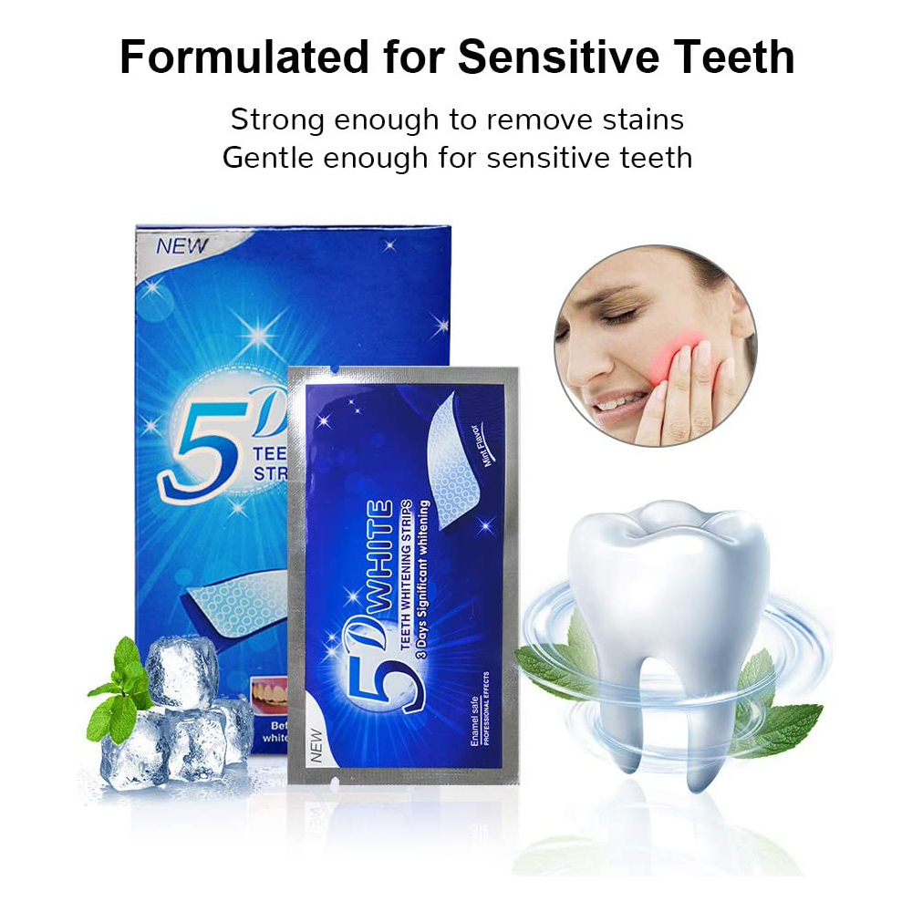 Bandelettes blanchissantes 5D  - Teeth Whitening Charcoal avis et prix