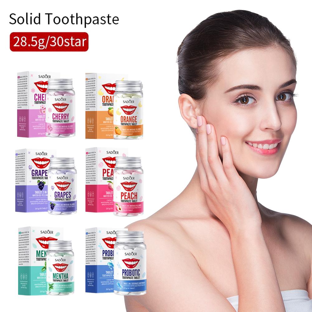 Comprimés de dentifrice solide - Teeth Whitening Charcoal avis et prix